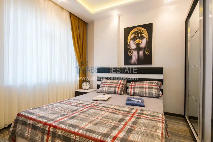 Purchase Ready-made housing in the center of Alanya, for a residence permit — a one-bedroom apartment with furniture and mountain views 10
