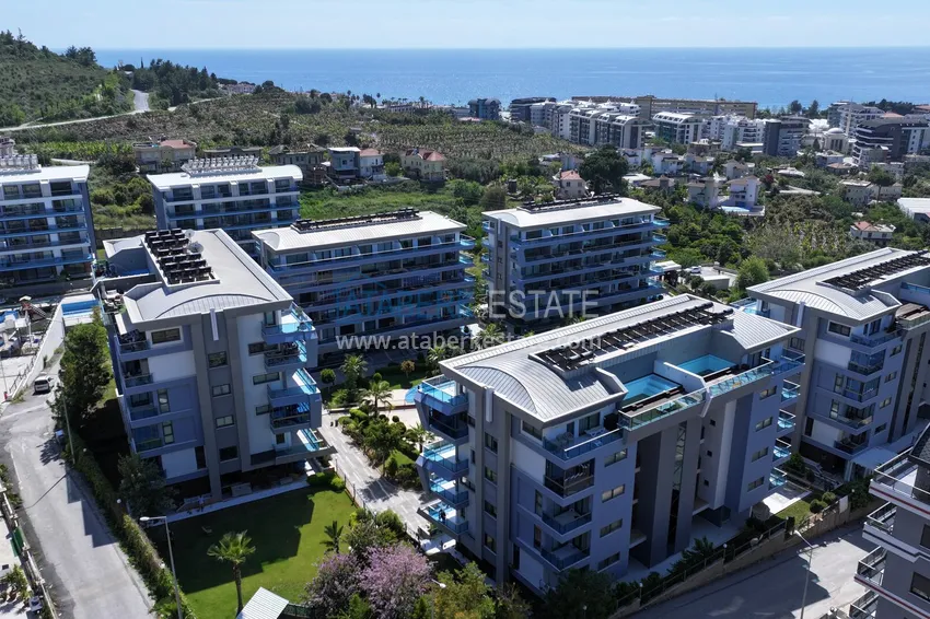 3+1 penthouse with private pool on the terrace in Kargicak - premium class and panoramic views 2 
