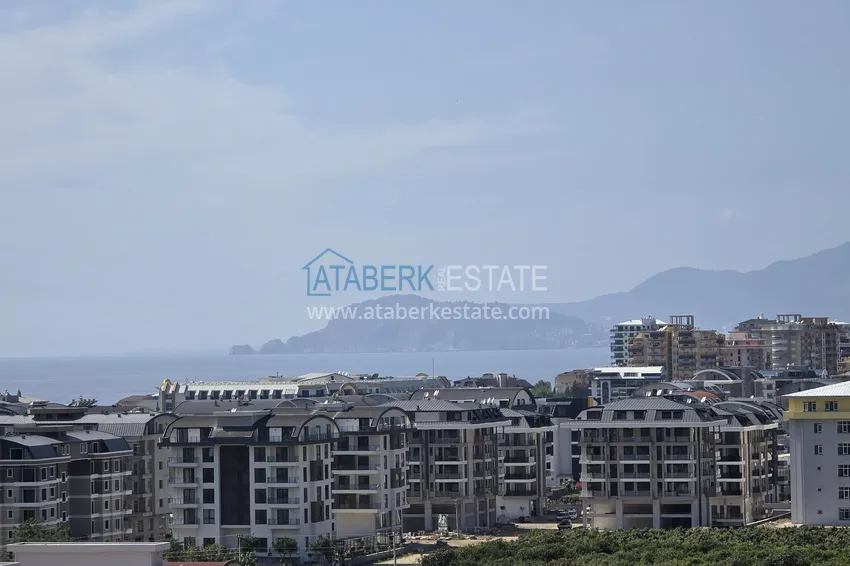 Purchase 3+1 penthouse with private pool on the terrace in Kargicak - premium class and panoramic views 34 