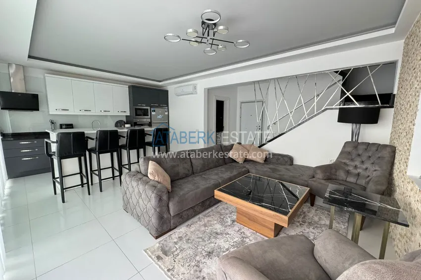 Purchase 2+1 penthouse with new furniture and panoramic views in Alanya, Kargicak district 5