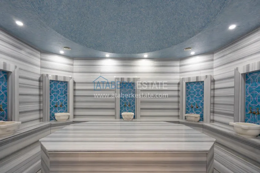 Stylish 3+1 linear apartment in the heart of Oba. Real estate under residence permit and citizenship 16 