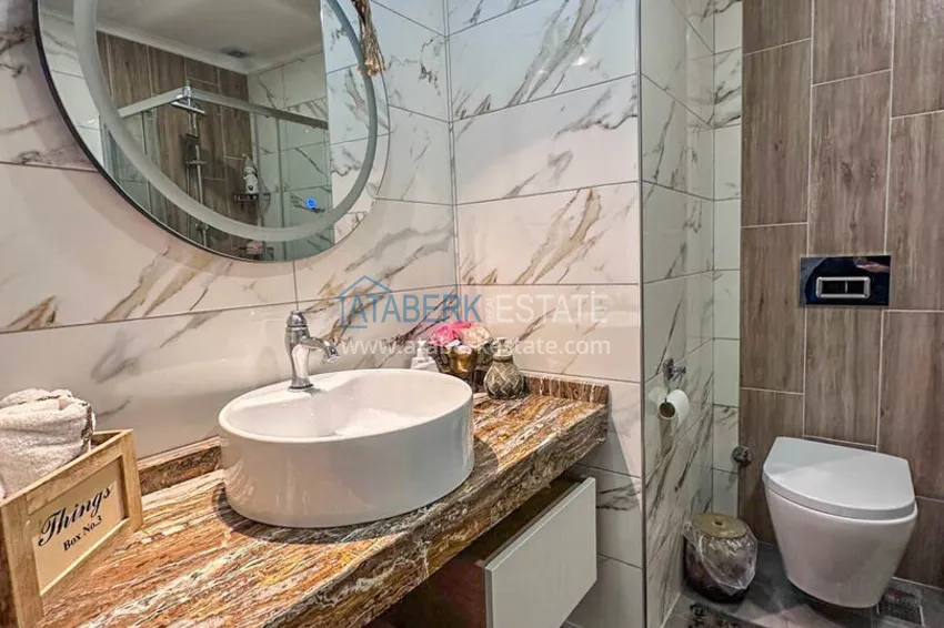 Purchase Stylish 3+1 linear apartment in the heart of Oba. Real estate under residence permit and citizenship 19 