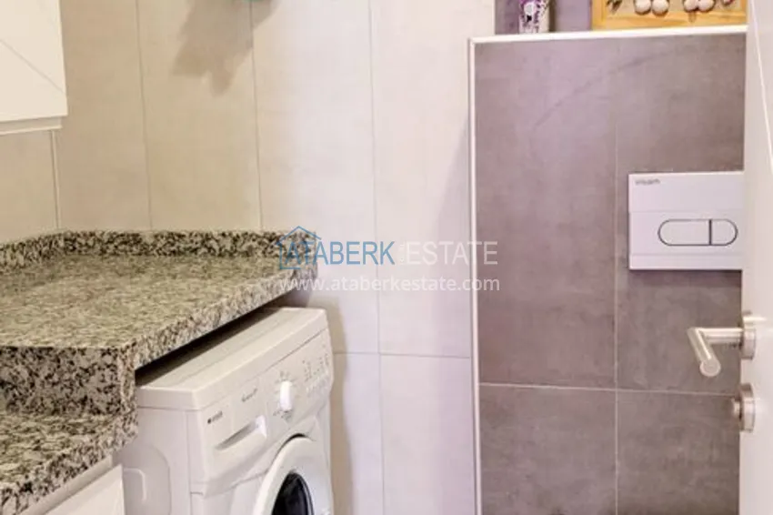 Kupuj Apartament 2+1 z oddzielną kuchnią i przeszklonym balkonem w centrum Alanyi — meble odpowiednie na zezwolenie na pobyt 11
