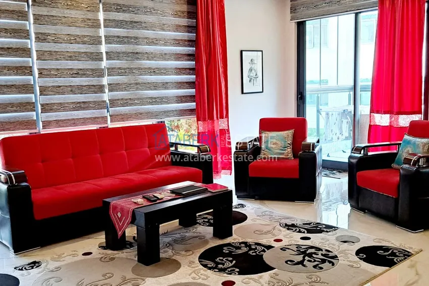 Kupuj Apartament 2+1 z oddzielną kuchnią i przeszklonym balkonem w centrum Alanyi — meble odpowiednie na zezwolenie na pobyt 3