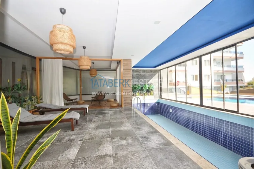 2+1 apartment with furniture and partial sea view in Mahmutlar — sale from owner 14 