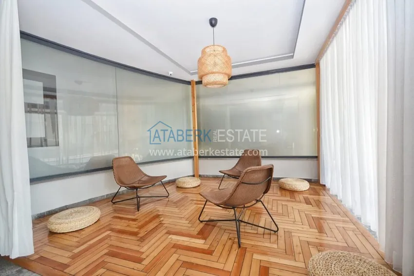 2+1 apartment with furniture and partial sea view in Mahmutlar — sale from owner 15 