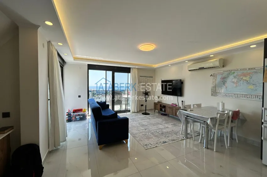 Kupuj Dwupoziomowy penthouse 2+1 z widokiem na morze i góry w centrum Alanyi 5 