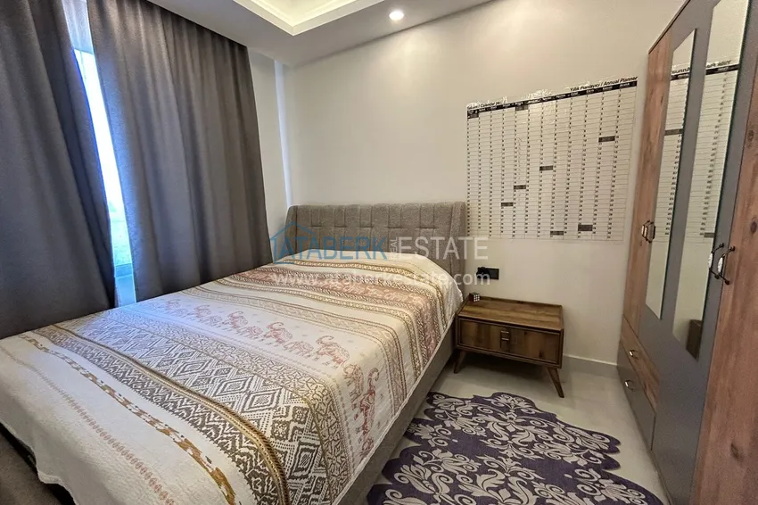 Kupuj Dwupoziomowy penthouse 2+1 z widokiem na morze i góry w centrum Alanyi 11 