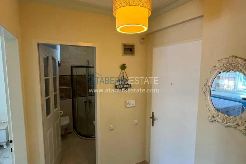 Purchase Furnished 1+1 apartment in the center of Alanya, for a residence permit — Cleopatra beach area 1 