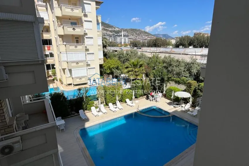 Purchase Furnished 1+1 apartment in the center of Alanya, for a residence permit — Cleopatra beach area 12 