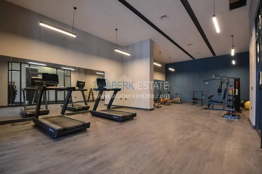 2+1 apartment with furniture, glazed balcony and sea view in the center of Mahmutlar, Alanya 21 