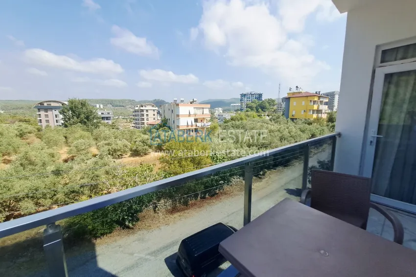Purchase Cozy 1+1 apartment with new furniture and a view of a pine forest — Avsallar, Alanya 12