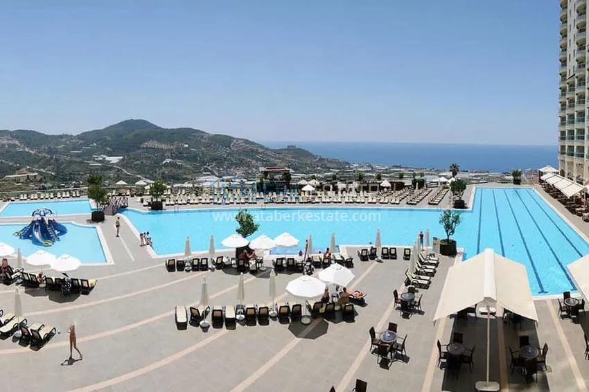 Furnished 2+1 apartment for rent in Alanya, Mahmutlar district — a legendary hotel complex with a private beach No. 708 9