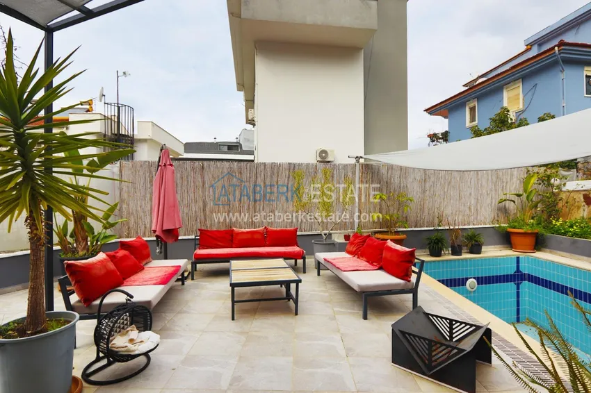 Two-story 5+1 villa with private pool in Kargicak — suitable for obtaining citizenship 4