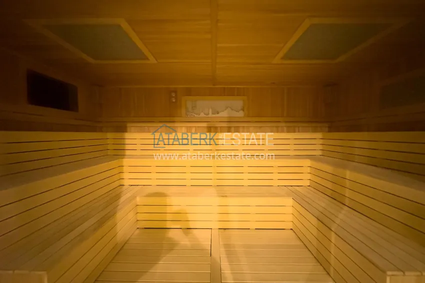 4+1 garden duplex with citizenship in a premium resort resort — Turkler, Alanya 75
