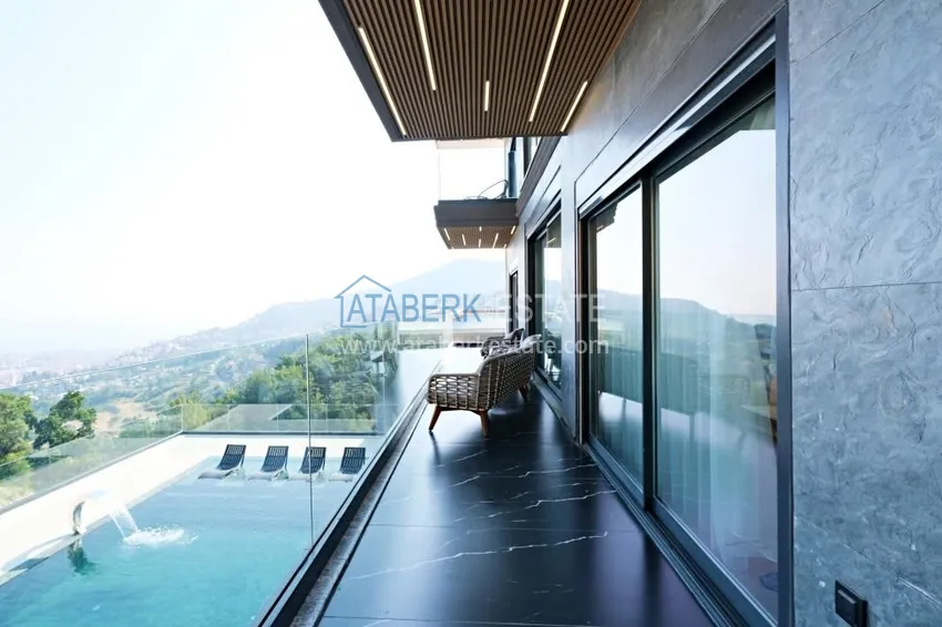 Purchase Luxury private villa with panoramic views in Alanya, Bektash district — for citizenship 18 