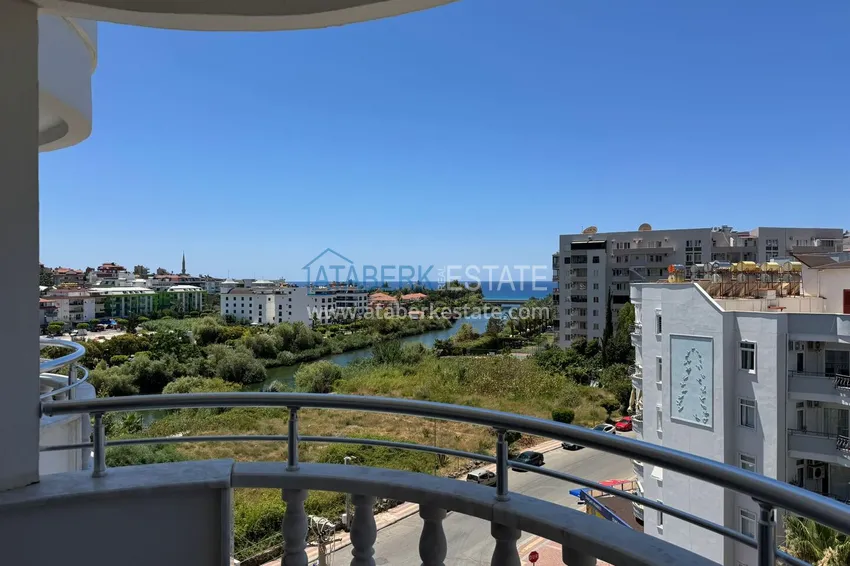 Kupuj Apartament 2+1 w Alanyi, dzielnica Tosmur - umeblowany i z widokiem na morze i rzekę Dim-Chay, odpowiedni na zezwolenie na pobyt 18