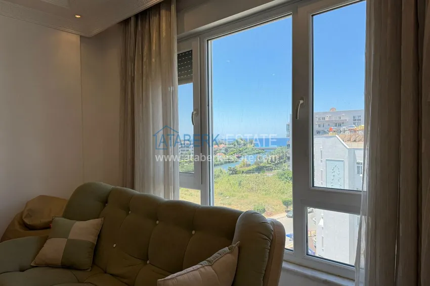 Kupuj Apartament 2+1 w Alanyi, dzielnica Tosmur - umeblowany i z widokiem na morze i rzekę Dim-Chay, odpowiedni na zezwolenie na pobyt 4