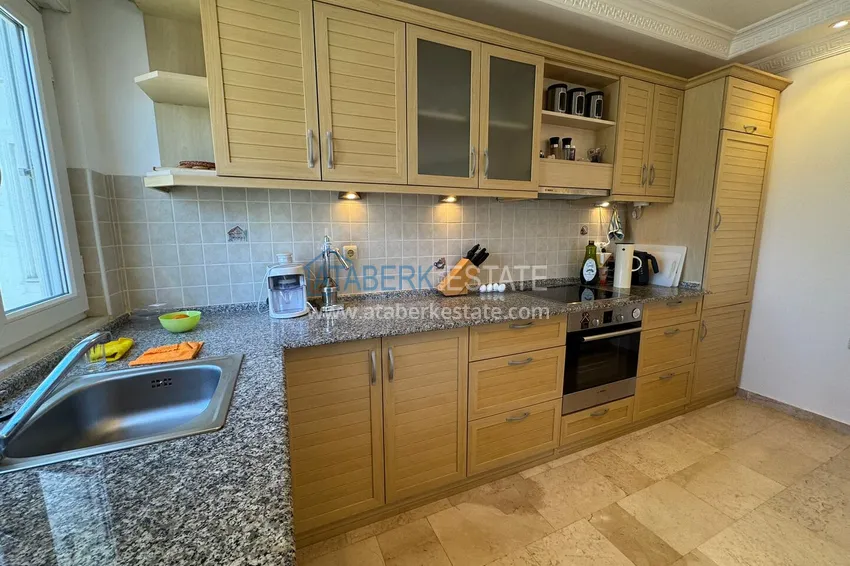 Kupuj Apartament 2+1 w Alanyi, dzielnica Tosmur - umeblowany i z widokiem na morze i rzekę Dim-Chay, odpowiedni na zezwolenie na pobyt 9