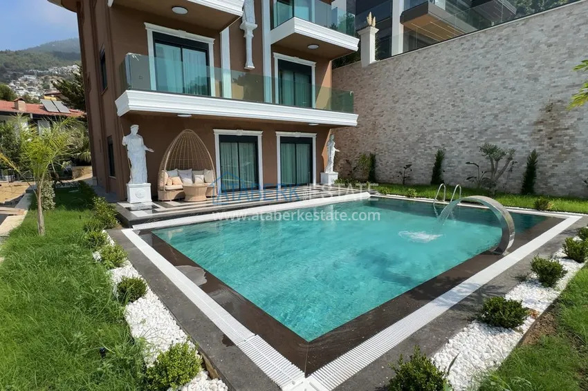 Luxury villa with pool and panoramic views — Alanya, Bektash. Suitable for citizenship 2