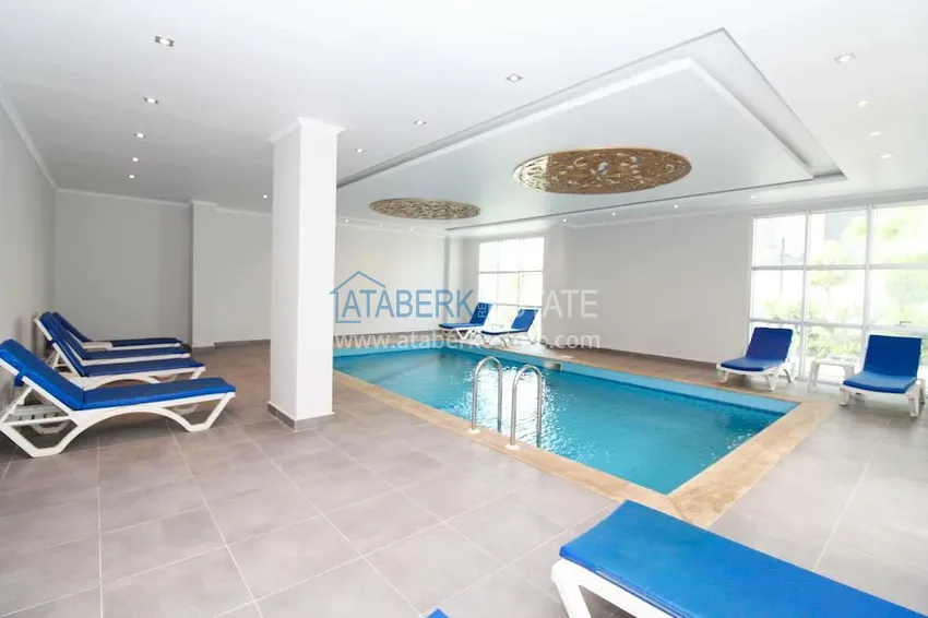 Umeblowane mieszkanie 1+1 w Kestel, Alanya — 60 m², 150 metrów od morza 14