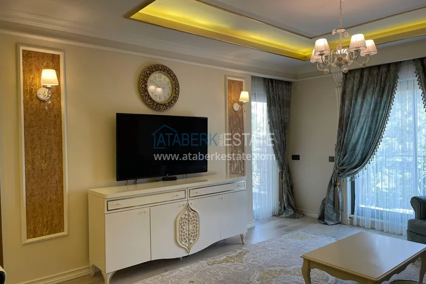 Purchase Luxury real estate on the first line in Alanya: stylish apartment, VIP-level complex, Oba district 11