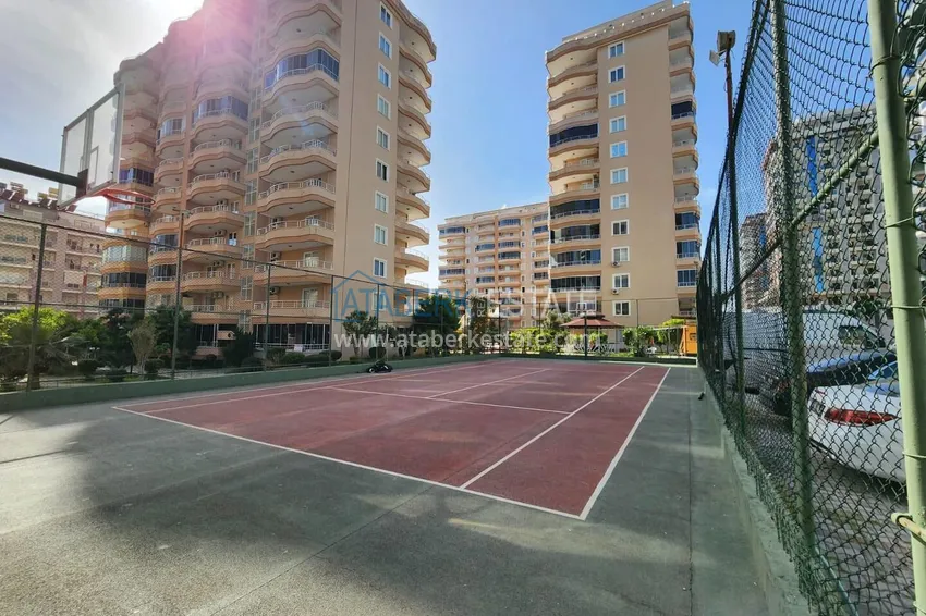 2+1 apartment in Alanya, Mahmutlar district — with furniture, glazed balconies near Yekta Mall 12 