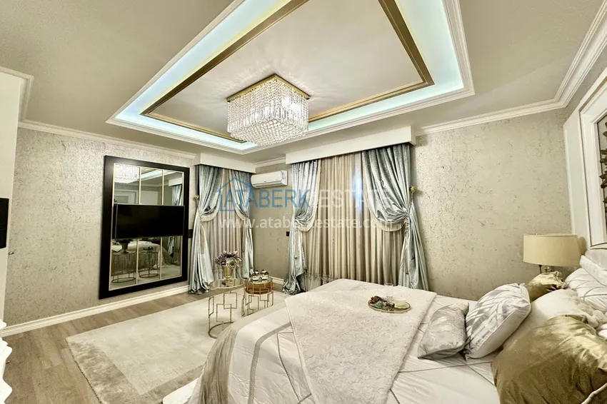 Purchase 2+1 apartment with an elegant interior in a fashionable complex, Oba district — Alanya 12