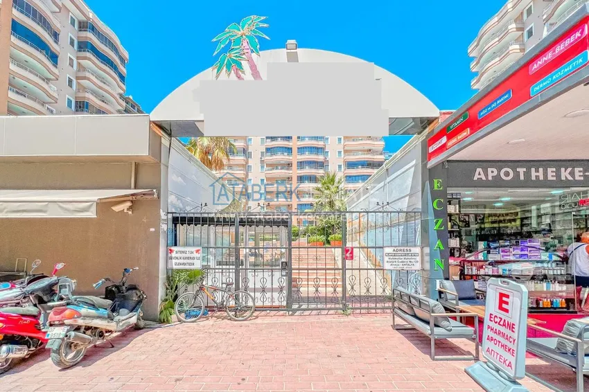 2+1 apartment in Alanya, Mahmutlar district — with furniture, glazed balconies near Yekta Mall 14 