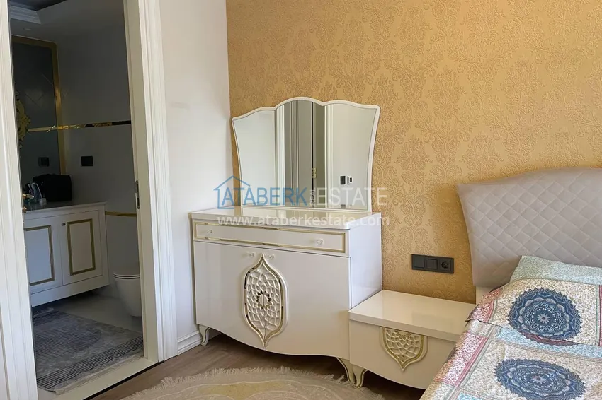 Purchase Luxury real estate on the first line in Alanya: stylish apartment, VIP-level complex, Oba district 15