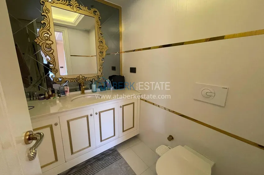 Purchase Luxury real estate on the first line in Alanya: stylish apartment, VIP-level complex, Oba district 17