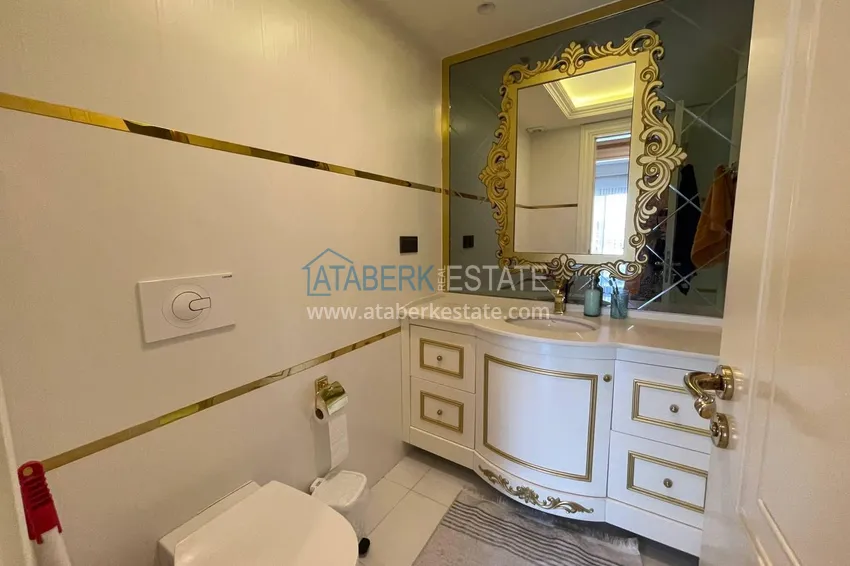 Purchase Luxury real estate on the first line in Alanya: stylish apartment, VIP-level complex, Oba district 25