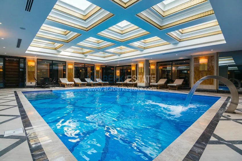 2+1 apartment with an elegant interior in a fashionable complex, Oba district — Alanya 33