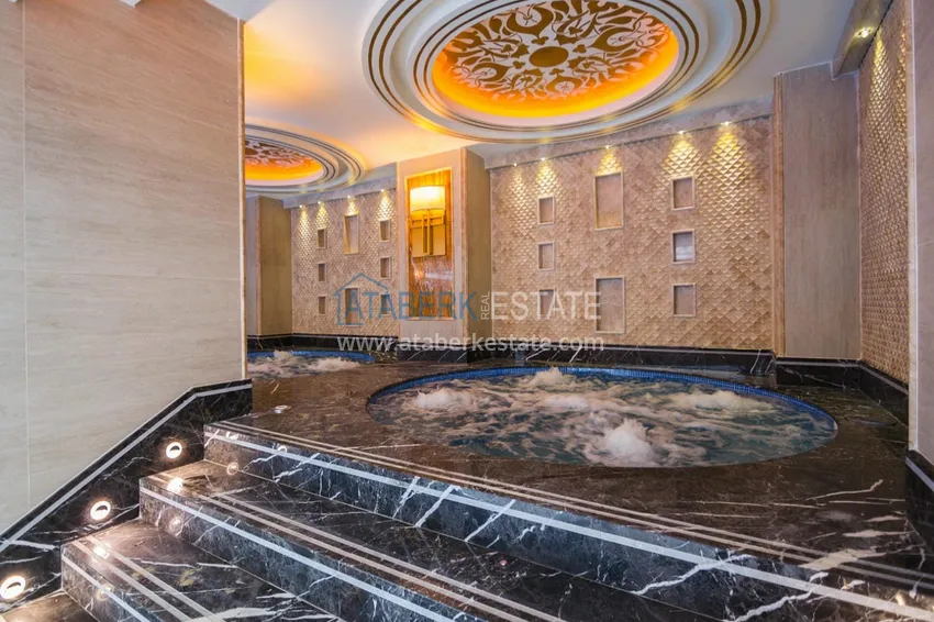 2+1 apartment with an elegant interior in a fashionable complex, Oba district — Alanya 34