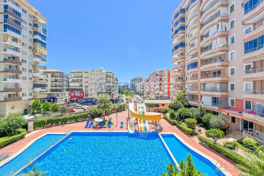 2+1 apartment in Alanya, Mahmutlar district — with furniture, glazed balconies near Yekta Mall 4 