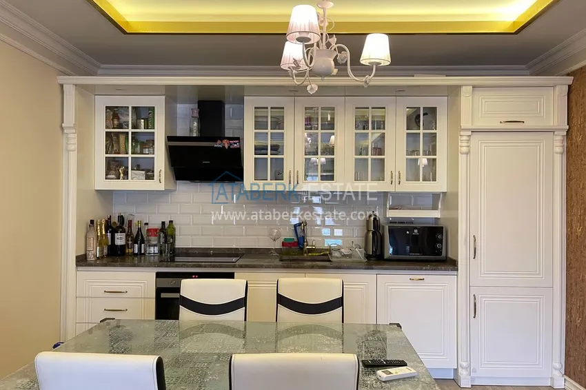 Purchase Luxury real estate on the first line in Alanya: stylish apartment, VIP-level complex, Oba district 5