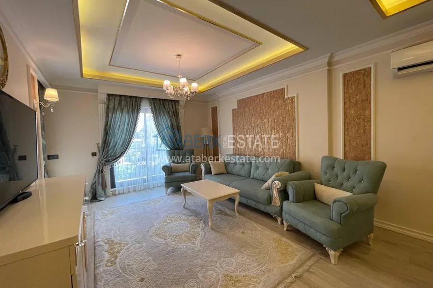 Purchase Luxury real estate on the first line in Alanya: stylish apartment, VIP-level complex, Oba district 8