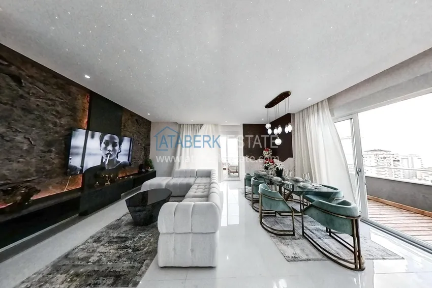 Purchase Elite triplex penthouse with original design in Alanya, Mahmutlar district 4 