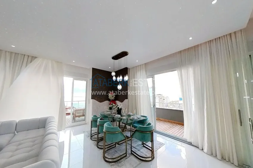 Purchase Elite triplex penthouse with original design in Alanya, Mahmutlar district 7 