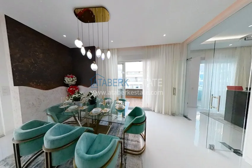 Purchase Elite triplex penthouse with original design in Alanya, Mahmutlar district 8 