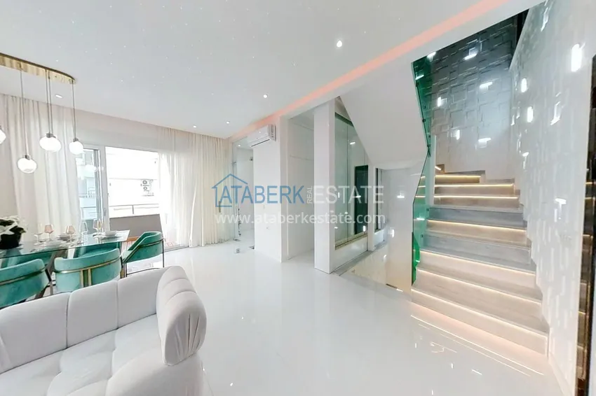 Purchase Elite triplex penthouse with original design in Alanya, Mahmutlar district 10 