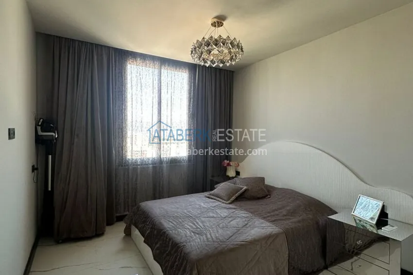 Purchase 2+1 apartment with panoramic view and partially furnished — Alanya, Mahmutlar 12