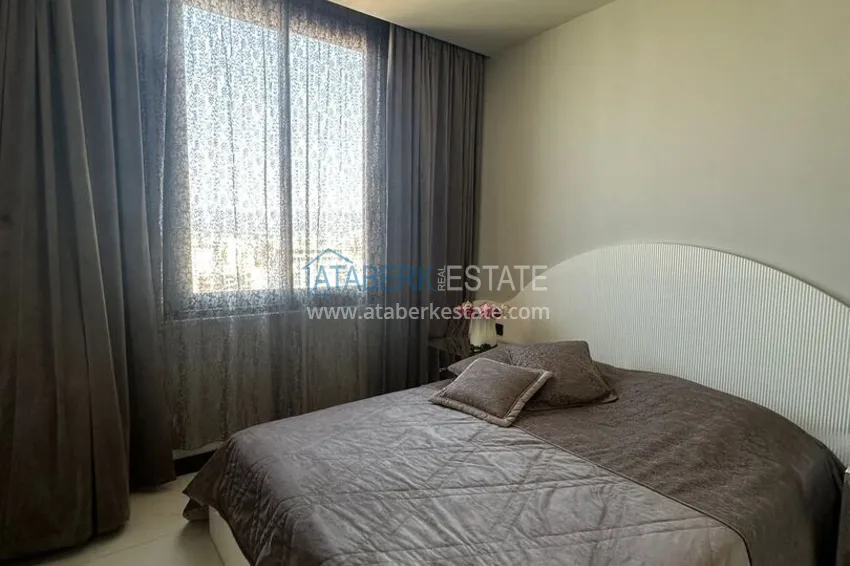 Purchase 2+1 apartment with panoramic view and partially furnished — Alanya, Mahmutlar 13