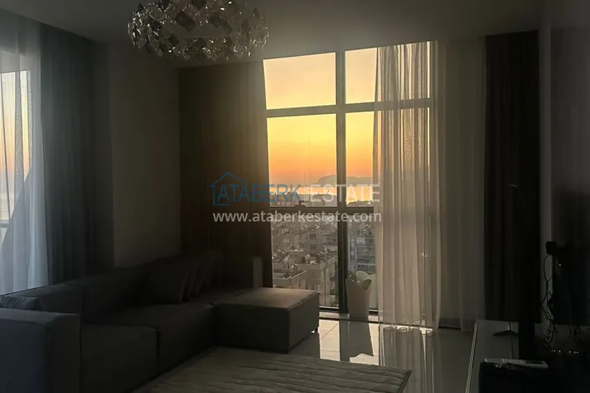 Purchase 2+1 apartment with panoramic view and partially furnished — Alanya, Mahmutlar 6