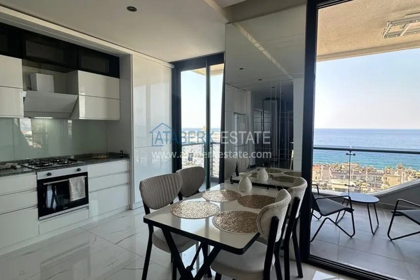 Purchase 2+1 apartment with panoramic view and partially furnished — Alanya, Mahmutlar 8