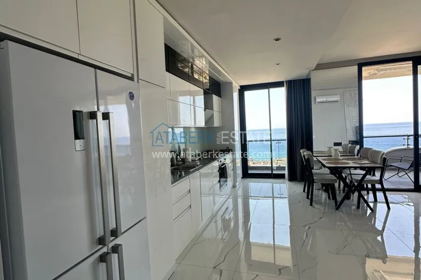 Purchase 2+1 apartment with panoramic view and partially furnished — Alanya, Mahmutlar 11
