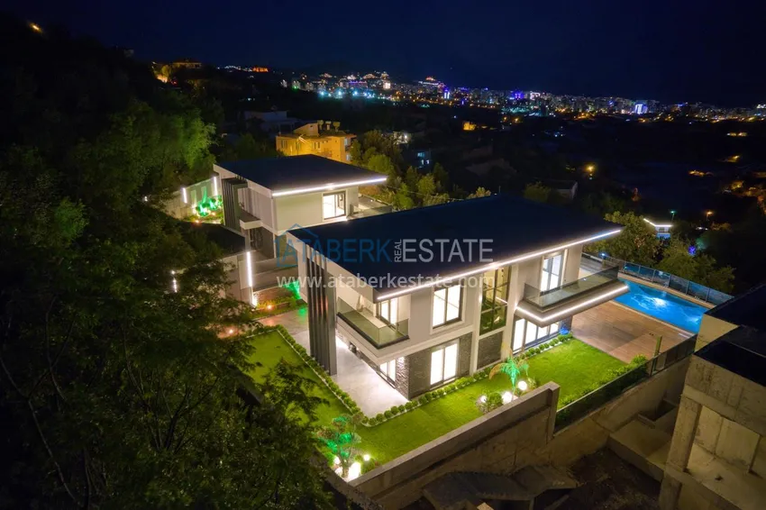 Luksusowa willa w Kestel, Alanya — nowoczesny design, panoramiczne widoki i pełny komfort 10