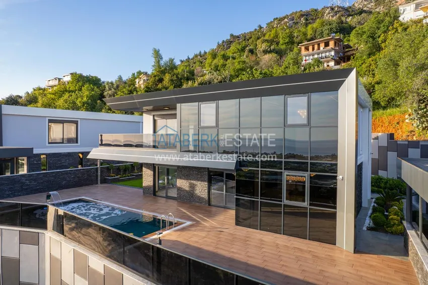 Luksusowa willa w Kestel, Alanya — nowoczesny design, panoramiczne widoki i pełny komfort 13