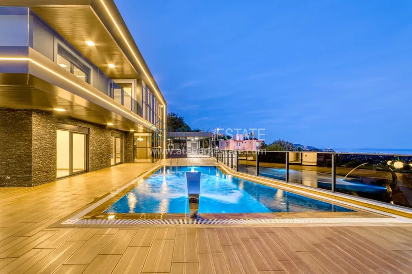 Luksusowa willa w Kestel, Alanya — nowoczesny design, panoramiczne widoki i pełny komfort 22