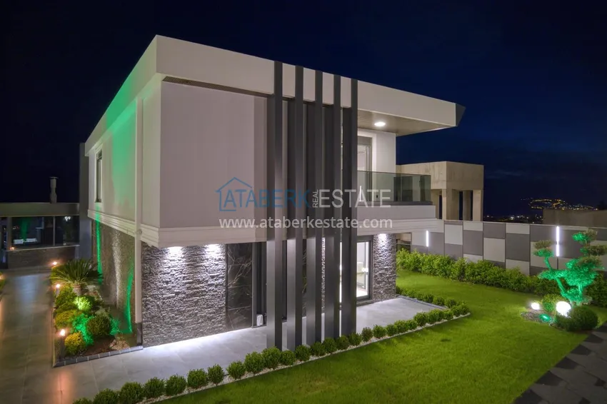 Luksusowa willa w Kestel, Alanya — nowoczesny design, panoramiczne widoki i pełny komfort 24